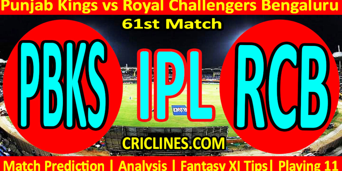 PBKS vs RCB-Today Match Prediction-IPL Match Today 2026-61st Match-Venue Details-Dream11-Toss Update-Who Will Win