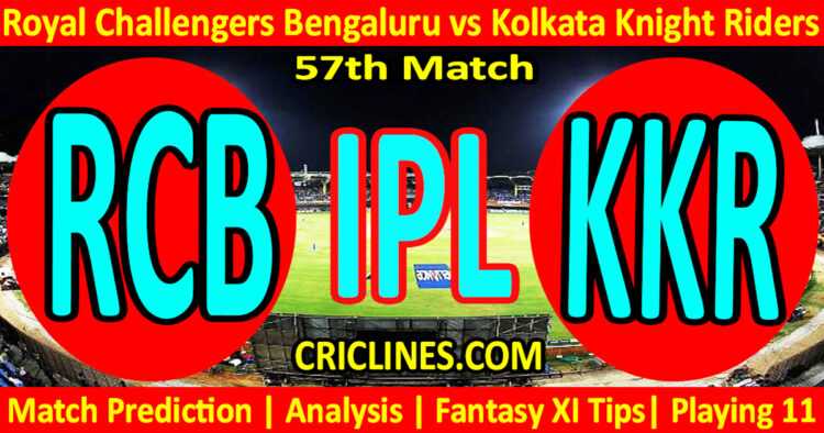 RCB vs KKR-Today Match Prediction-IPL Match Today 2026-57th Match-Venue Details-Dream11-Toss Update-Who Will Win