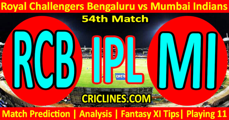 RCB vs MI-Today Match Prediction-IPL Match Today 2026-54th Match-Venue Details-Dream11-Toss Update-Who Will Win
