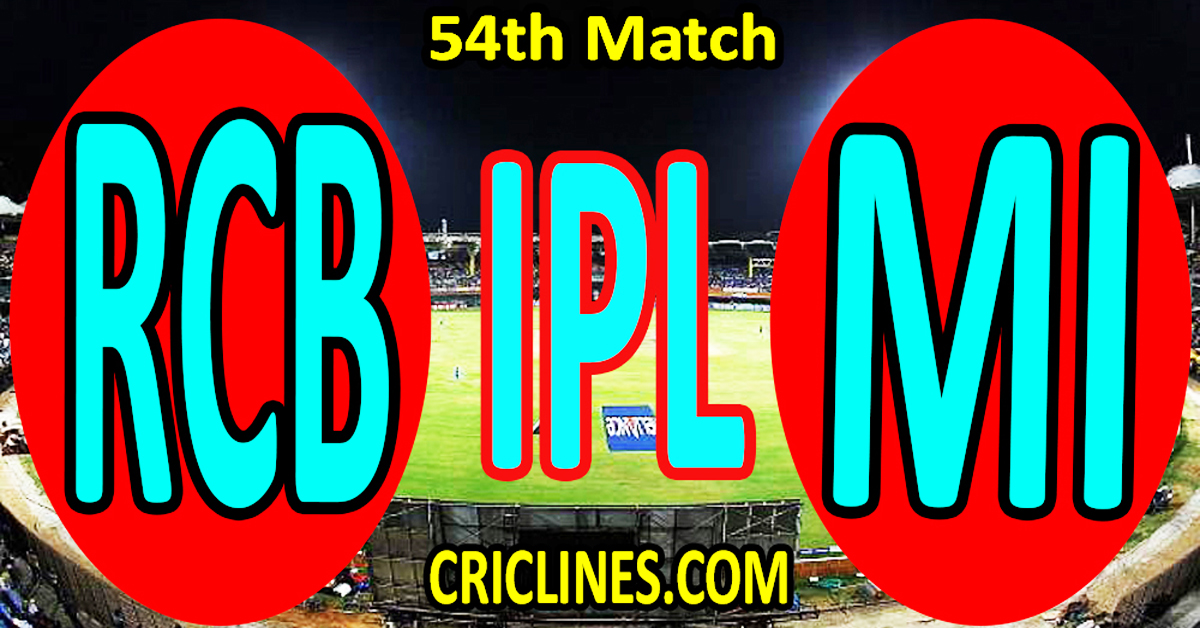 Royal Challengers Bengaluru vs Mumbai Indians-Today Match Prediction-IPL Match Today 2026-54th Match-Venue Details-Dream11-Toss Update-Who Will Win