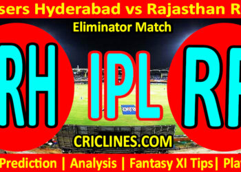 SRH vs RR-Today Match Prediction-IPL Match Today 2026-Eliminator Match-Venue Details-Dream11-Toss Update-Who Will Win