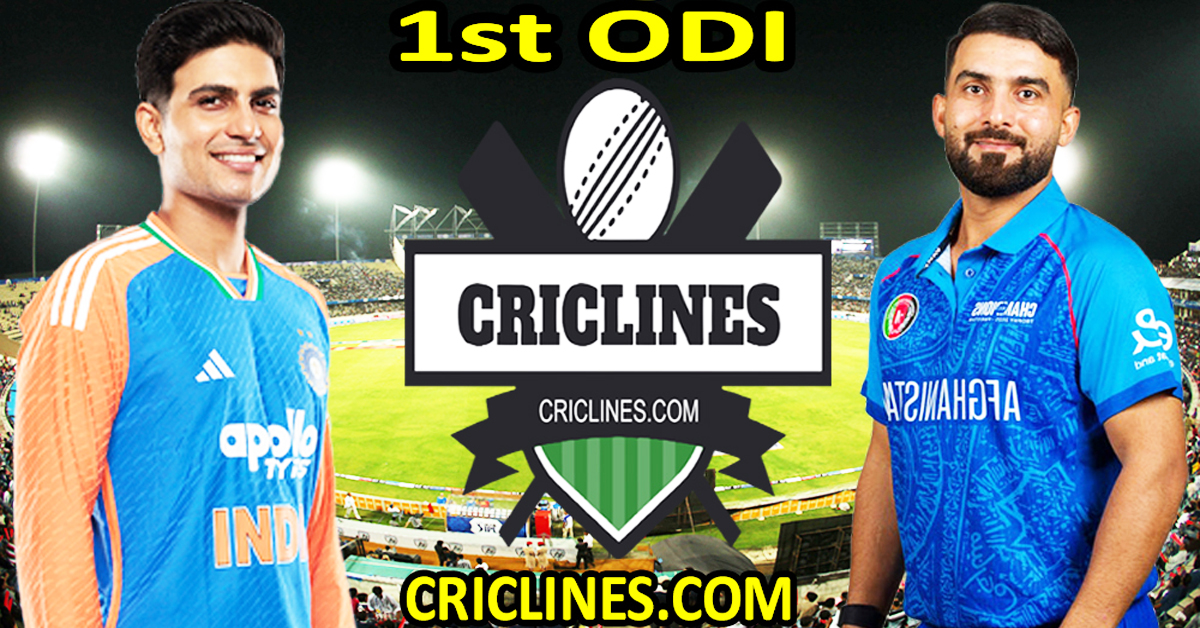 India vs Afghanistan-Today Match Prediction-1st ODI-2026-Dream11-Who Will Win