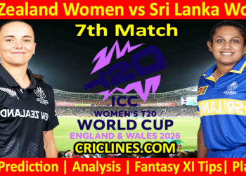 NZLW vs SLW-Today Match Prediction-Dream11-T20 World Cup 2026-7th Match-Who Will Win