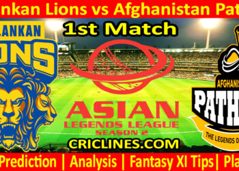SLL vs AFP -Today Match Prediction-Dream11-Asian Legends League 2026-ALL T20-1st Match-Who Will Win
