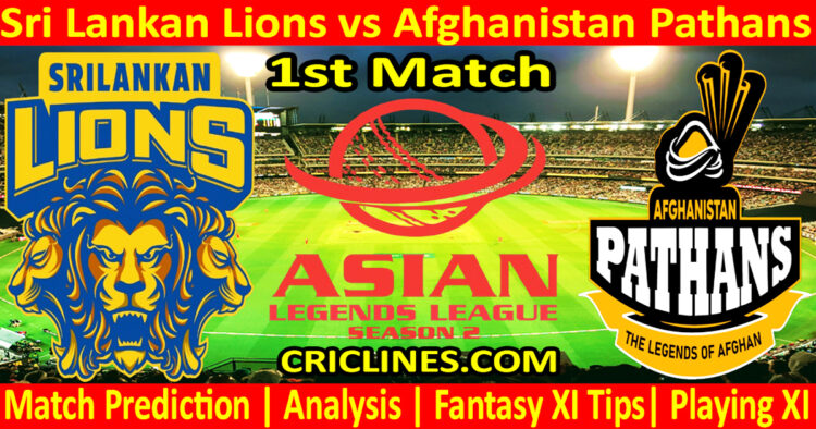 SLL vs AFP -Today Match Prediction-Dream11-Asian Legends League 2026-ALL T20-1st Match-Who Will Win